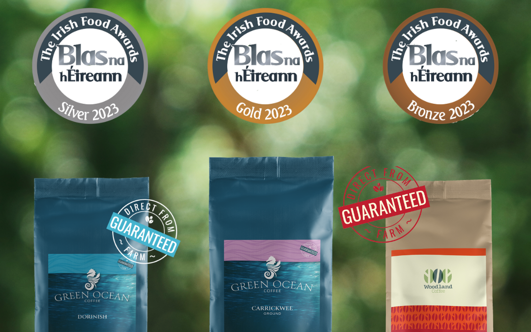 Gold, Silver and Bronze wins in this year’s Blas na hEireann Irish Food Awards for Watermark Coffee.